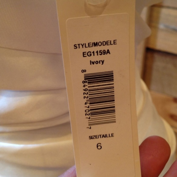 Badgley Mischka Wedding Dress 6 Ivory Mermaid NEW - Picture 6 of 6